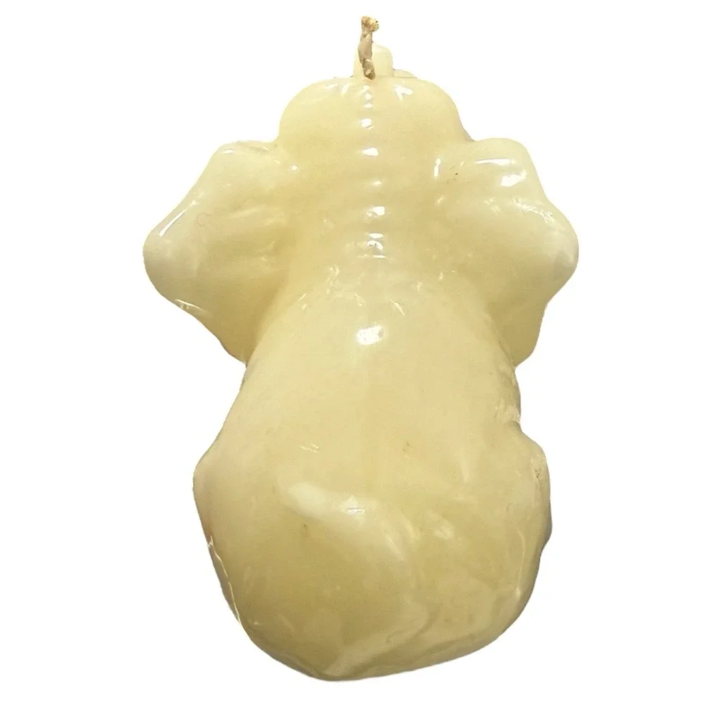 Handmade Vintage Lorelei Candles/Gatlinburg Tennessee, ivory‎ elephant candle